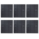 103pcs Red and Black Storage Bins and Wall Panels Kit