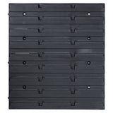 103pcs Red and Black Storage Bins and Wall Panels Kit