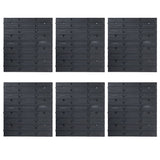 96pcs Blue and Black Storage Bins and Wall Panels Kit