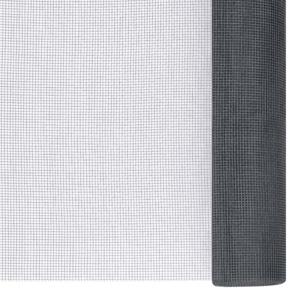 Fiberglass mesh screen 60x500 cm Grey