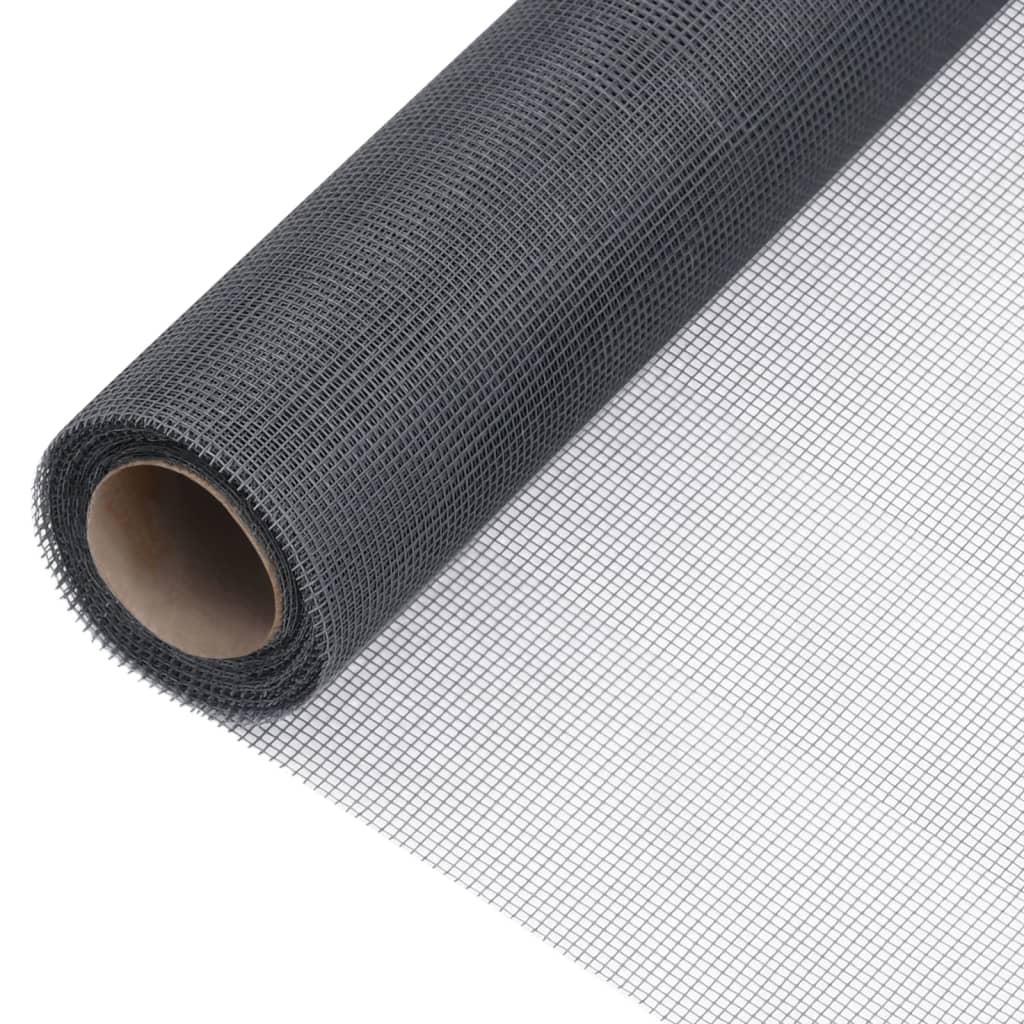 Fiberglass mesh screen 60x2000 cm Grey