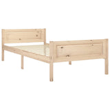 Cadre de lit sans matelas bois massif de pin 100x200 cm