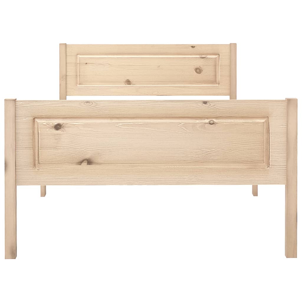 Cadre de lit sans matelas bois massif de pin 100x200 cm