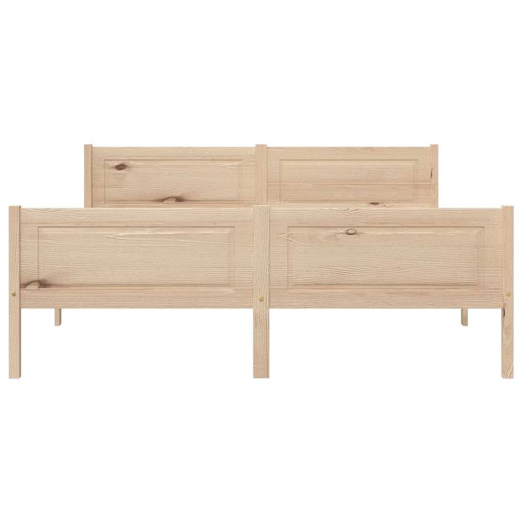 Cadre de lit sans matelas bois massif de pin 160x200 cm