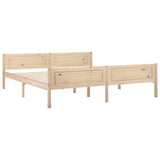 Cadre de lit sans matelas bois massif de pin 180x200 cm