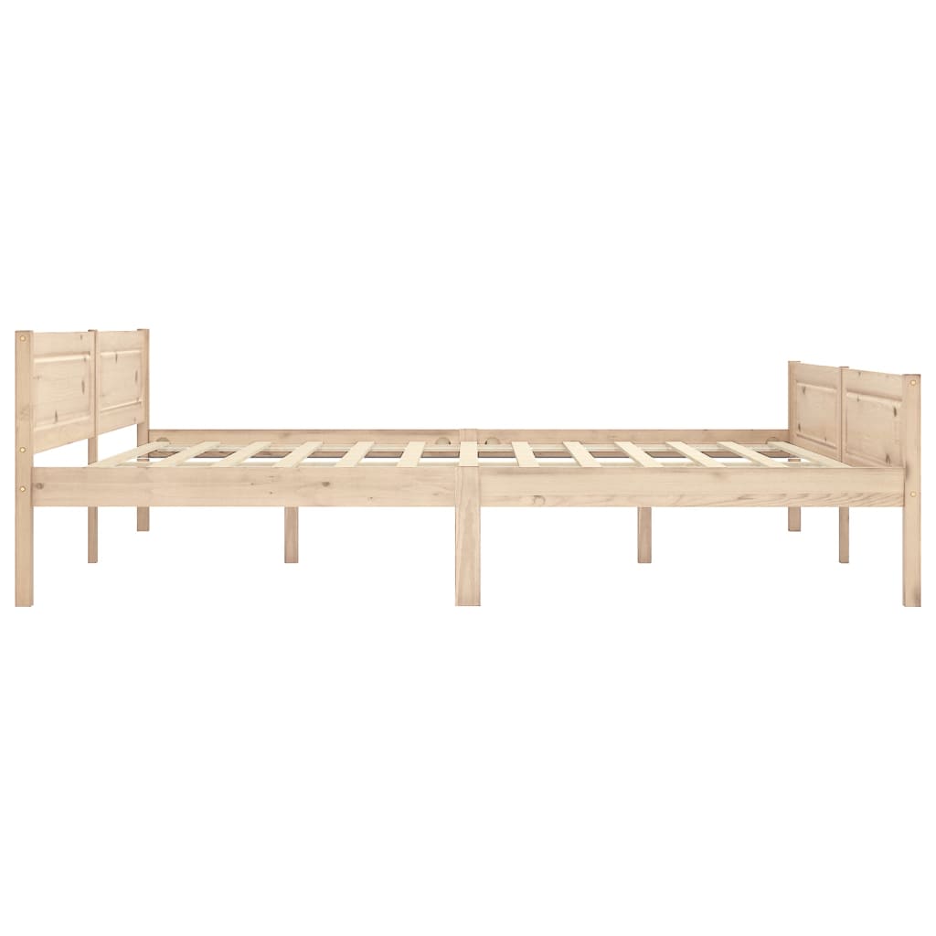 Cadre de lit sans matelas bois massif de pin 180x200 cm