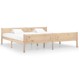 Cadre de lit sans matelas bois massif de pin 200x200 cm