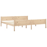 Cadre de lit sans matelas bois massif de pin 200x200 cm