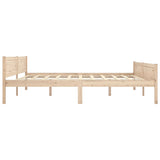 Cadre de lit sans matelas bois massif de pin 200x200 cm