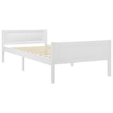 Cadre de lit sans matelas bois massif de pin blanc 100x200 cm