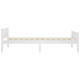 Cadre de lit sans matelas bois massif de pin blanc 100x200 cm