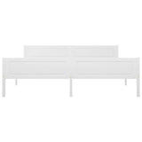 Cadre de lit sans matelas bois massif de pin blanc 180x200 cm