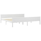 Cadre de lit sans matelas bois massif de pin blanc 200x200 cm