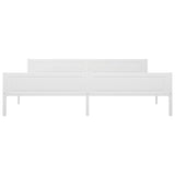 Cadre de lit sans matelas bois massif de pin blanc 200x200 cm