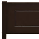 Cadre de lit sans matelas pin massif marron foncé 200x200 cm