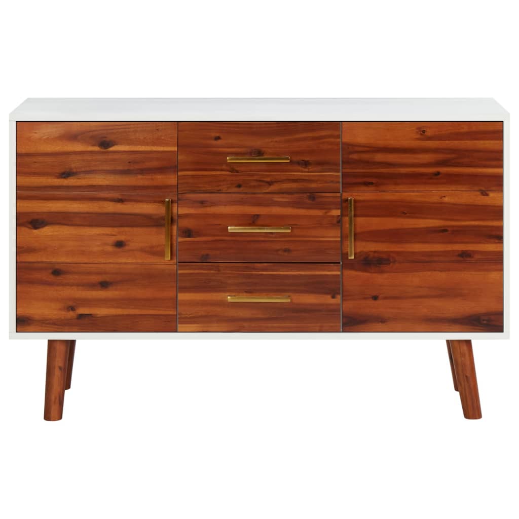 Buffet 110x35x70 cm Bois d'acacia massif et MDF