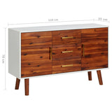 Buffet 110x35x70 cm Bois d'acacia massif et MDF