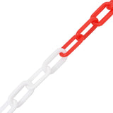 Chaîne d'avertissement Rouge et blanc 30 m Ø4 mm Plastique