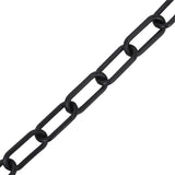 Warning chain Black 100 m Ø8 mm Plastic