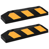 Parking bumpers 2 pcs 56x15x10 cm Rubber