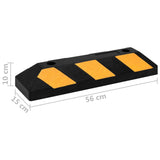 Parking bumpers 2 pcs 56x15x10 cm Rubber