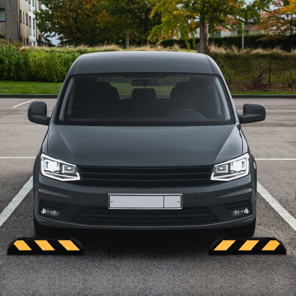 Parking bumpers 2 pcs 56x15x10 cm Rubber