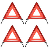 Triangles de signalisation routière 4pcs Rouge 56,5x36,5x44,5cm