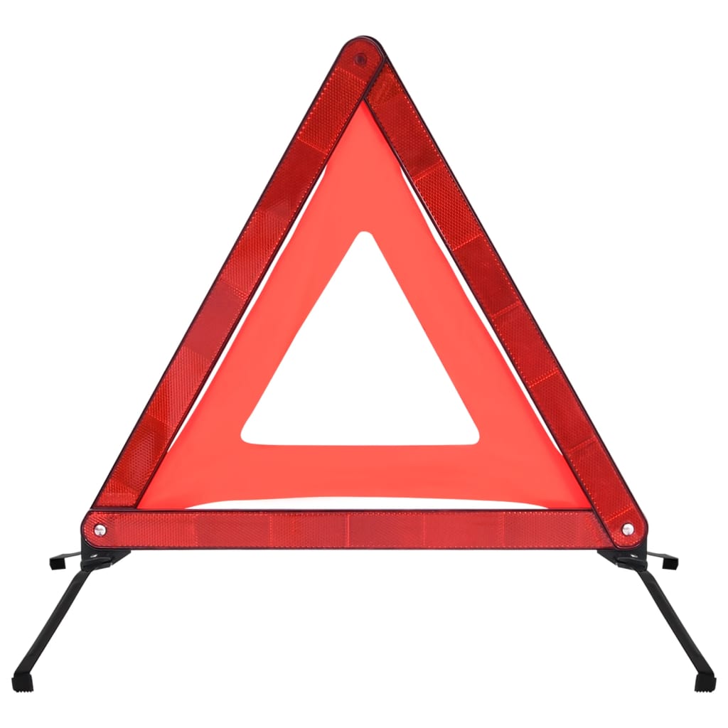 Triangles de signalisation routière 4pcs Rouge 56,5x36,5x44,5cm