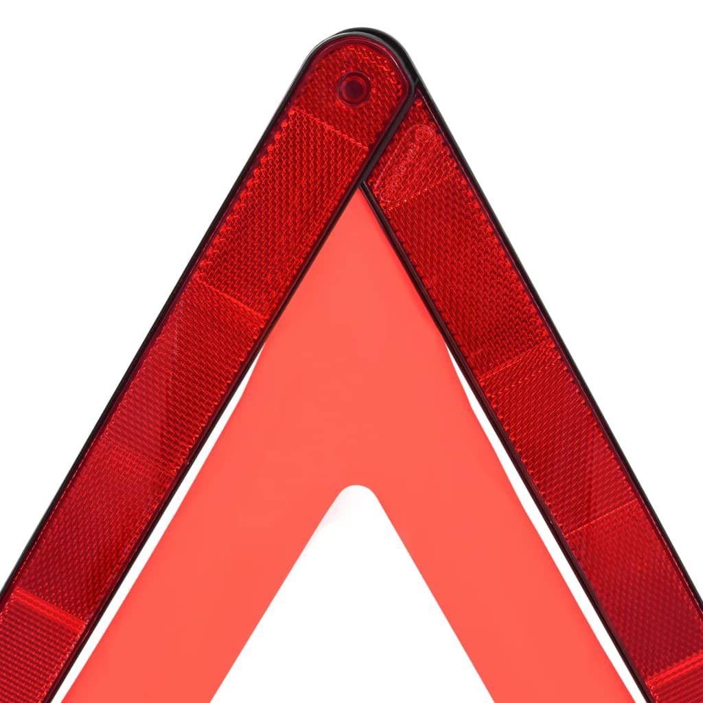 Triangles de signalisation routière 4pcs Rouge 56,5x36,5x44,5cm