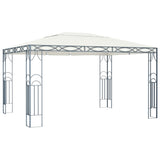 Pavillon mit LED-Lichtgirlande 400x300 cm Creme