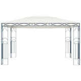 Pavillon mit LED-Lichtgirlande 400x300 cm Creme