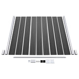 WPC Fence Panel Set 699x186 cm Black