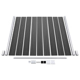 WPC Fence Panel Set 1830x(105-186) cm Black