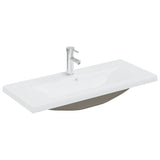 Sink cabinet with integrated washbasin Grey Agglomerate