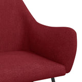 Chaise à bascule Rouge bordeaux Tissu