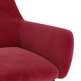 Chaise à bascule Rouge bordeaux Velours