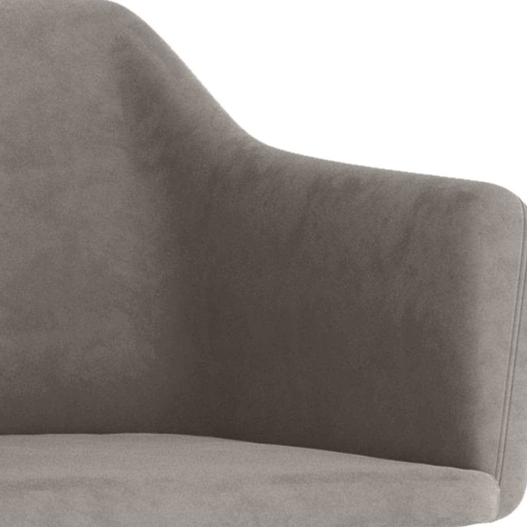 Chaise à bascule Gris clair Velours