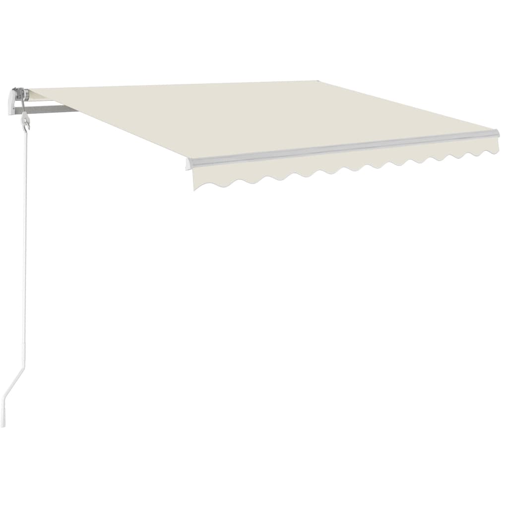 Automatic awning with wind sensor and LED 300x250 cm Cream