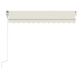 Automatic awning with wind sensor and LED 300x250 cm Cream