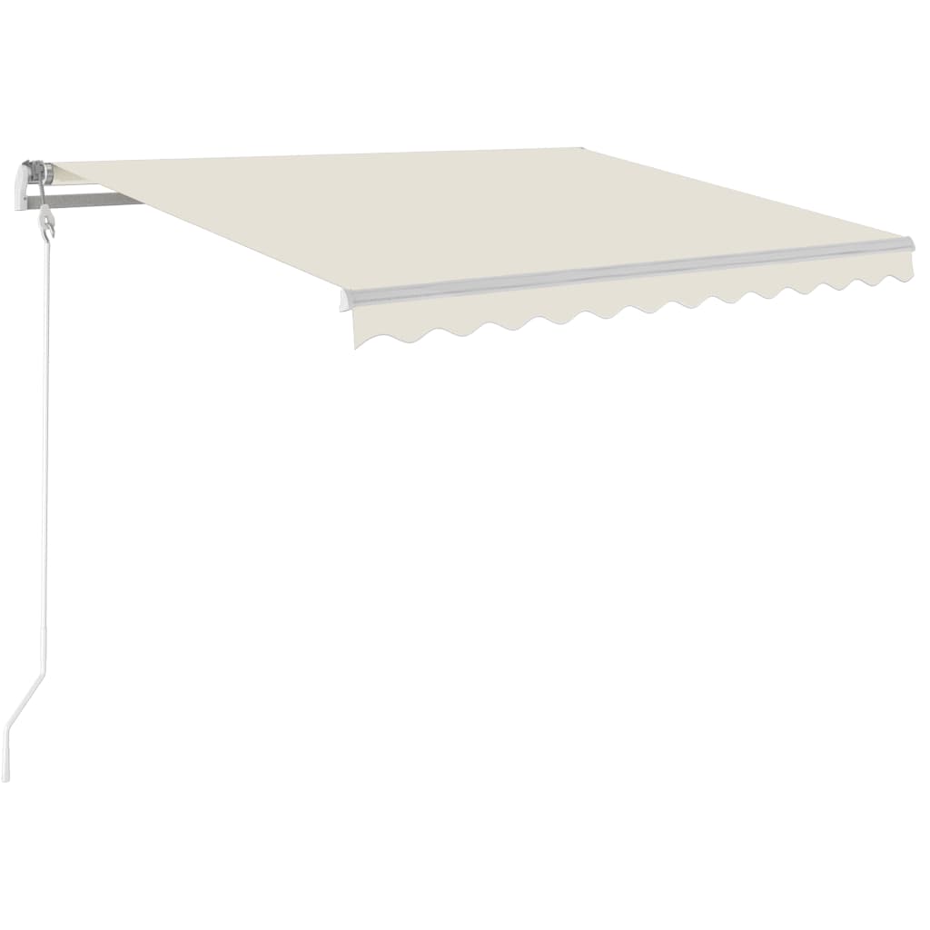 Automatic awning with wind sensor and LED 350x250 cm Cream