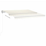 Auvent automatique avec capteur de vent et LED 400x350 cm Crème