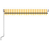 Auvent rétractable automatique 450x300 cm Jaune et blanc