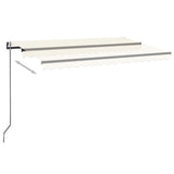 Automatische Markise mit Windsensor und LED 450x300 cm Creme