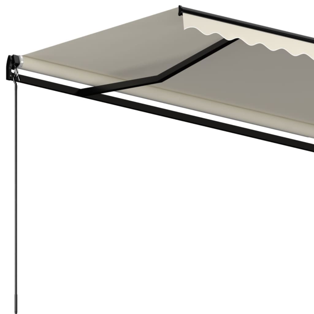 Manual retractable awning 400x350 cm Cream