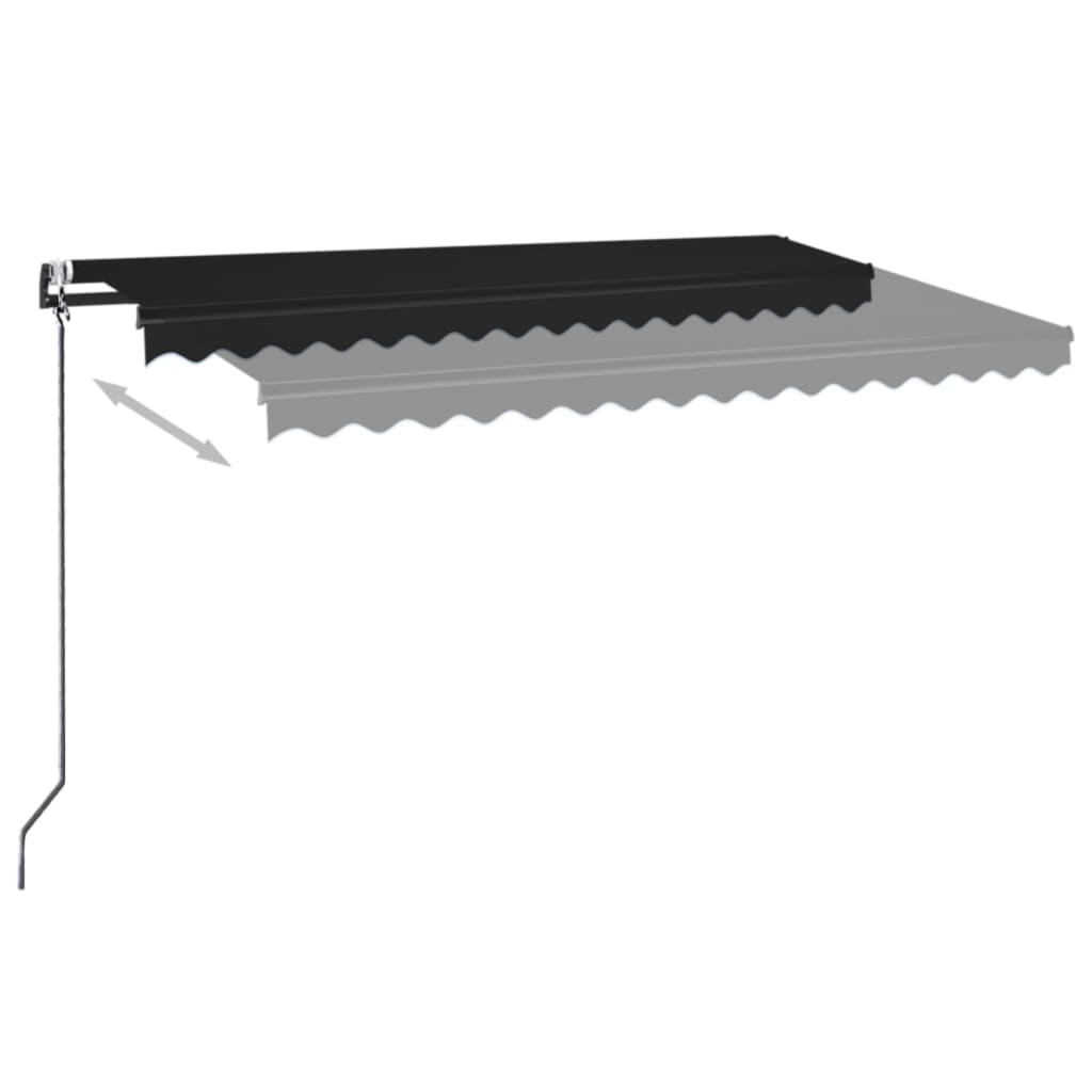 Auvent rétractable automatique 400x350 cm Anthracite