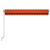 Auvent rétractable automatique 400x350 cm Orange et marron