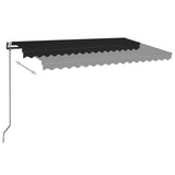 Auvent rétractable automatique 450x350 cm Anthracite