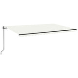 Manual retractable awning 500x350 cm Cream