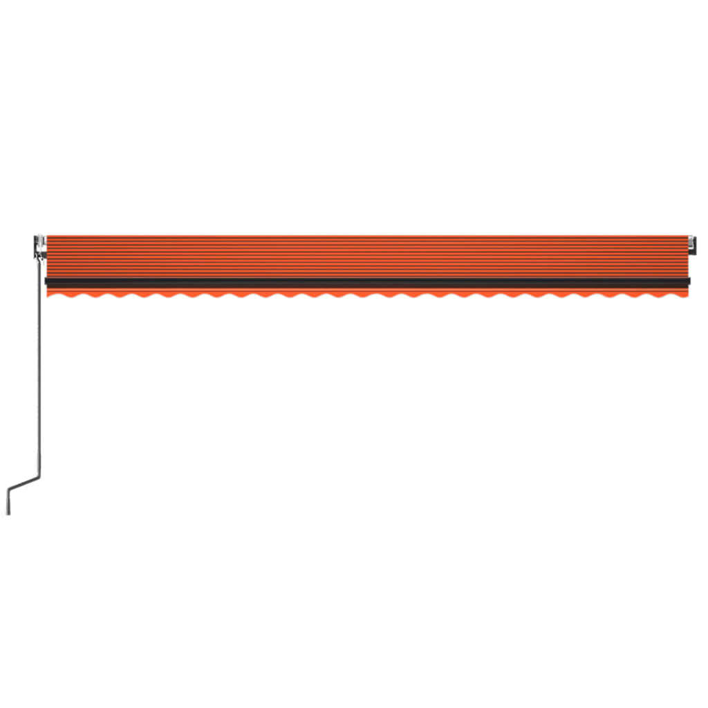 Automatic retractable awning 600x350 cm Orange and brown