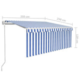 Automatic awning blind wind sensor LED Blue/white